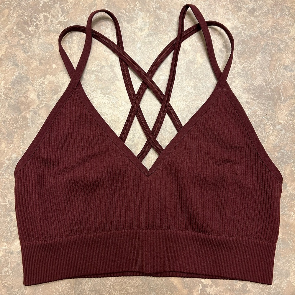 Aerie Strappy Back Seamless Sports Bra